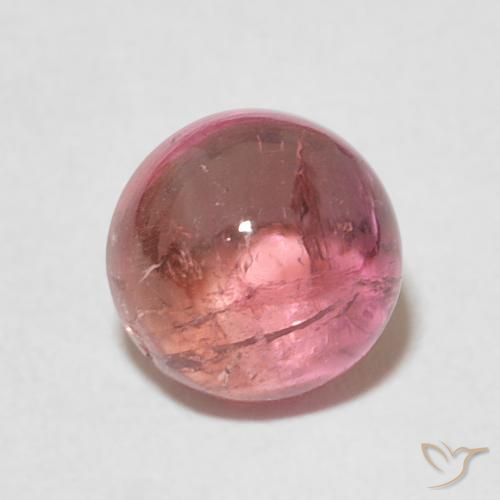 1.77ct Natural Vermelho cereja arroxeado Turmalina, Redondo, Transparente