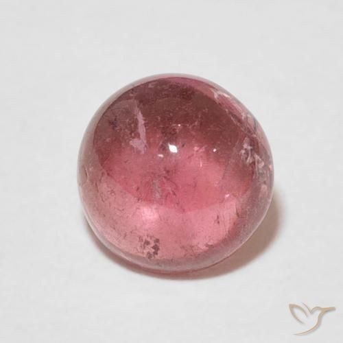 1.66ct Natural rosa médio Turmalina, Redondo, Transparente