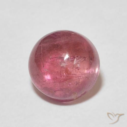 1.72ct Natural Rosa Laranja Profundo Turmalina, Redondo, Transparente