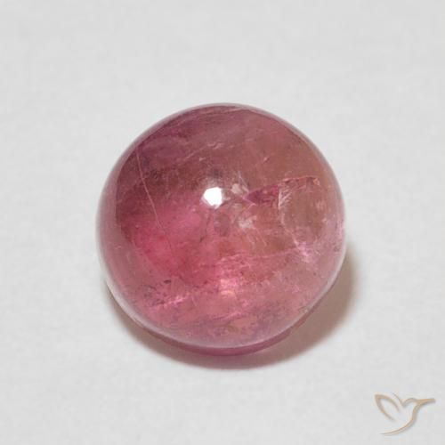 Turmalina Rosa Laranja Profundo Natural 1.72ct, Redondo, Transparente