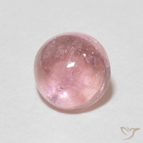 Turmalina rosa médio Natural 1.31ct, Redondo, Transparente