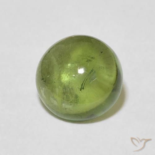 Turmalina Verde Floresta Claro Natural 1.57ct, Redondo, Transparente