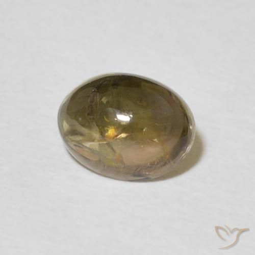 Turmalina Marrom claro Natural 1.31ct, oval, Transparente