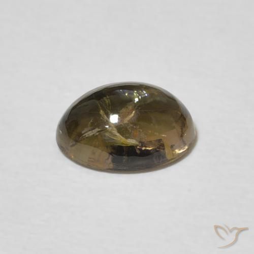 Turmalina Marrom claro Natural 1.31ct, oval, Transparente
