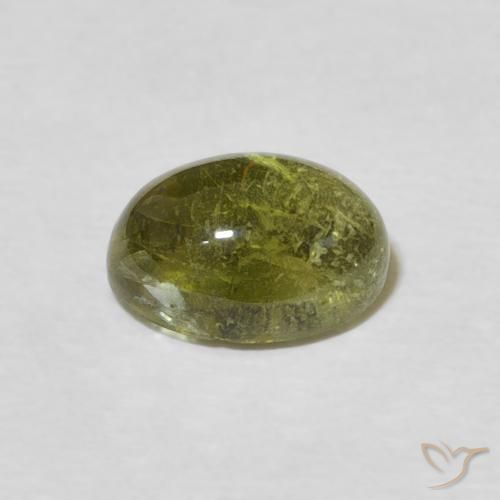Turmalina Verde amarelado Natural 1.70ct, oval, Transparente