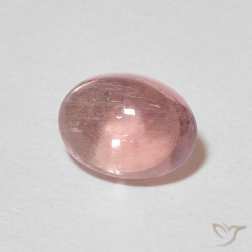 Turmalina Rosa choque claro Natural 1.63ct, oval, Transparente