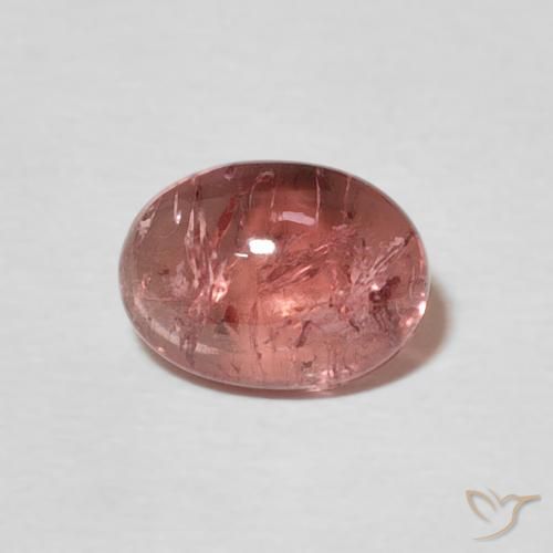 1.29ct Natural Framboesa Rosa Turmalina, oval, Transparente