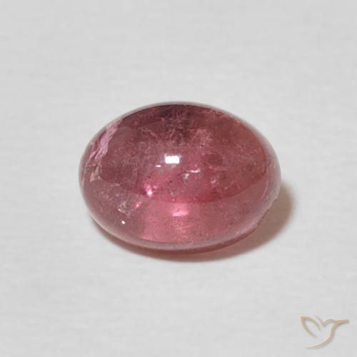 1.43ct Natural Vermelho cereja arroxeado Turmalina, oval, Transparente