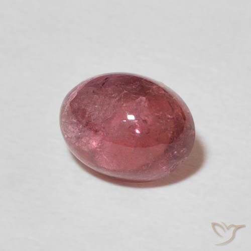 Turmalina Vermelho cereja arroxeado Natural 1.43ct, oval, Transparente