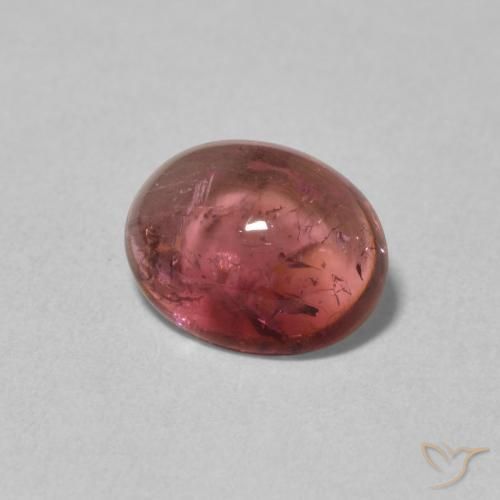 Turmalina Vermelho escuro Natural 1.60ct, oval, Transparente