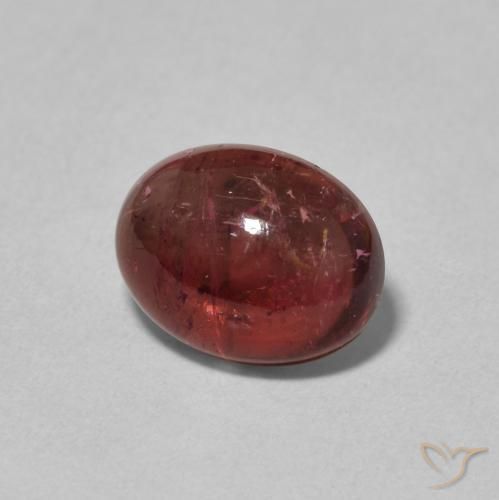 Turmalina Vermelho escuro Natural 2.31ct, oval, Transparente