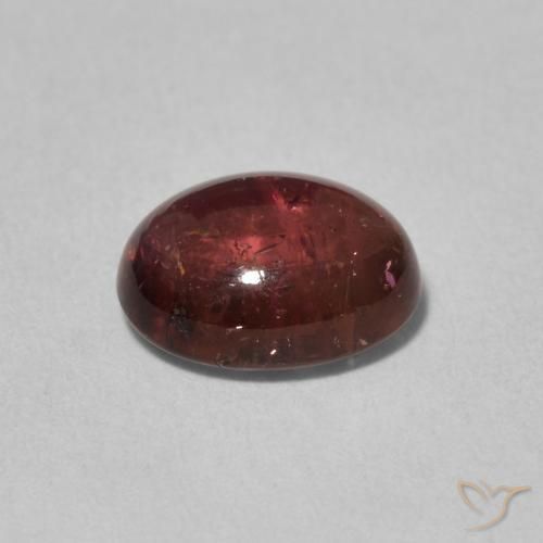 Turmalina Vermelho escuro Natural 2.31ct, oval, Transparente