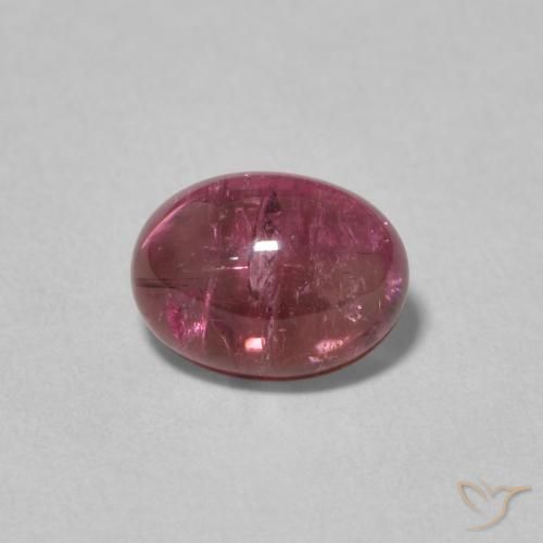 1.67ct Natural Vermelho roxo Turmalina, oval, Transparente