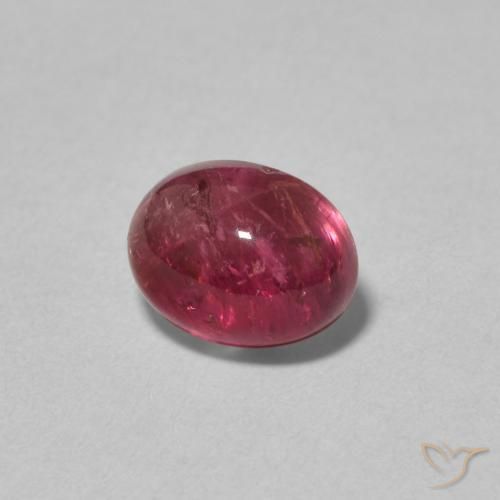 Turmalina Vermelho escuro Natural 1.74ct, oval, Transparente