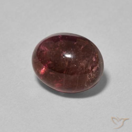 Turmalina Vinho vermelho Natural 3.01ct, oval, Transparente