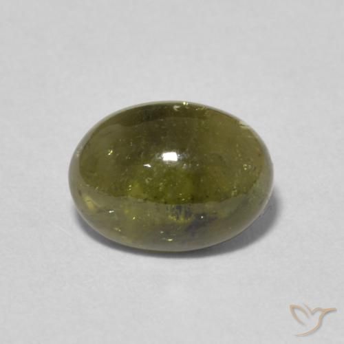 1.48ct Natural Verde escuro Turmalina, oval, Transparente