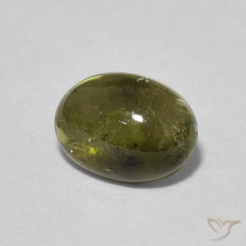 Turmalina Verde escuro Natural 1.48ct, oval, Transparente