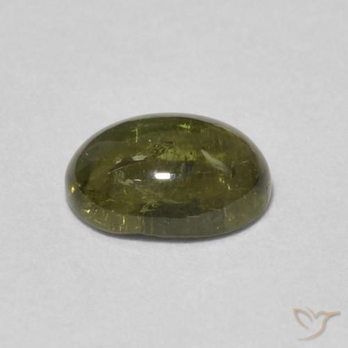Turmalina Verde escuro Natural 1.48ct, oval, Transparente