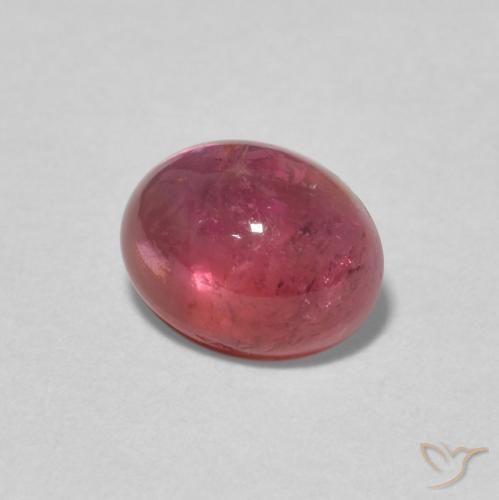 Turmalina Vermelho escuro Natural 1.33ct, oval, Transparente