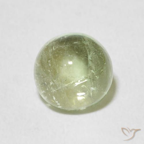 1.47ct Natural Luz verde Turmalina, Redondo, Transparente