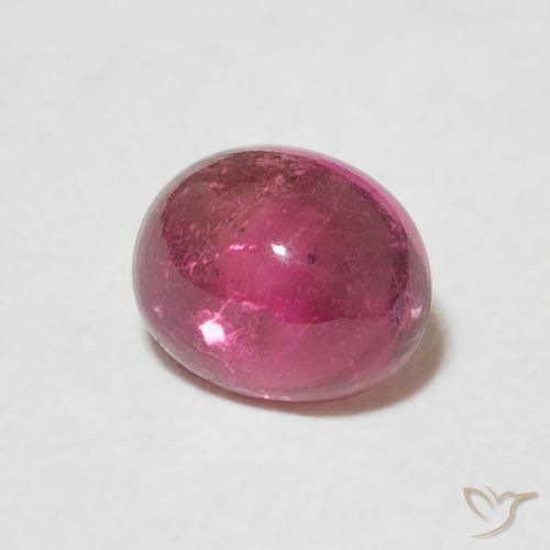 Turmalina roxo avermelhado Natural 0.79ct, oval, Transparente