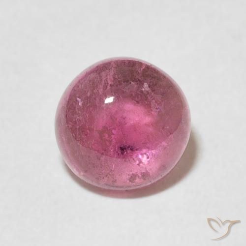 1.25ct Natural roxo médio Turmalina, Redondo, Transparente