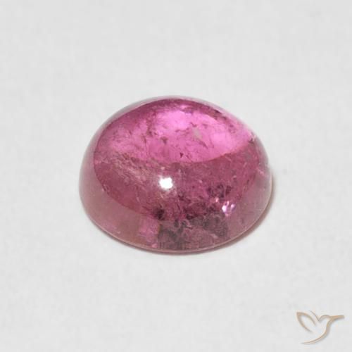 Turmalina roxo médio Natural 1.25ct, Redondo, Transparente