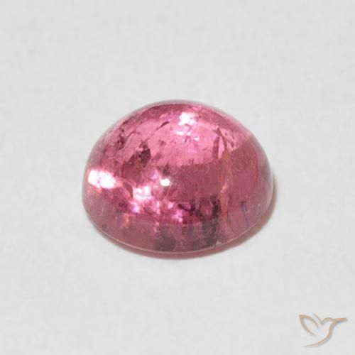 Turmalina rosa médio Natural 1.26ct, Redondo, Transparente