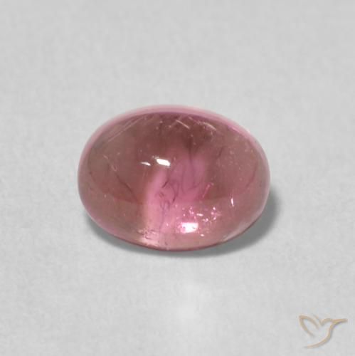 0.69ct Natural Rosa Intenso Turmalina, oval, Transparente