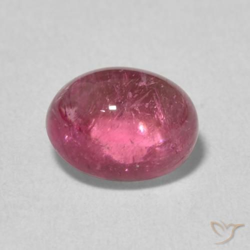 1.39ct Natural Light Merlot Red Turmalina, oval, Transparente