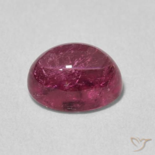 Turmalina Light Merlot Red Natural 1.39ct, oval, Transparente