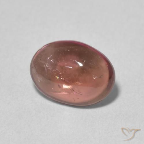 Turmalina Laranja Vermelho Natural 1.27ct, oval, Transparente