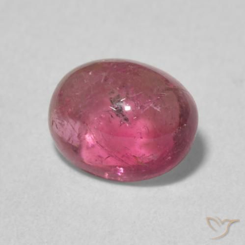 Turmalina Vermelho escuro Natural 1.41ct, oval, Transparente