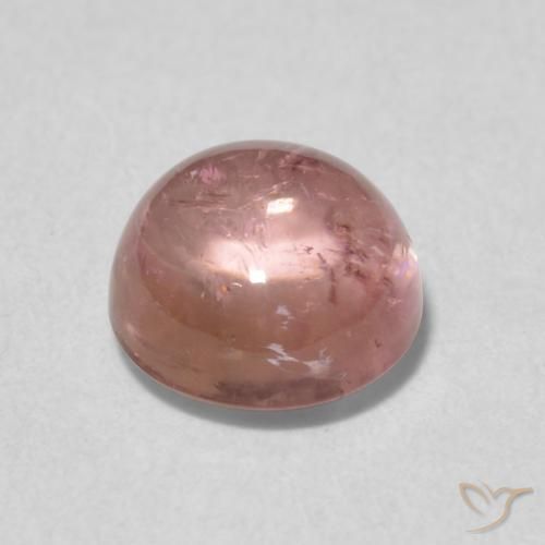 Turmalina Rosa choque claro Natural 1.52ct, Redondo, Transparente