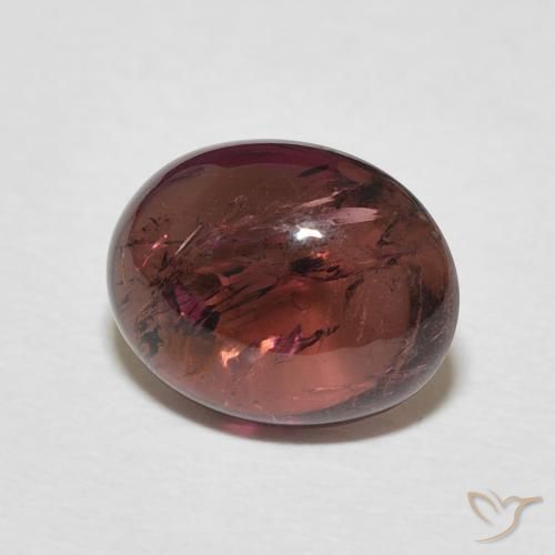 Turmalina Medium Dark-Red Natural 2.95ct, oval, Transparente