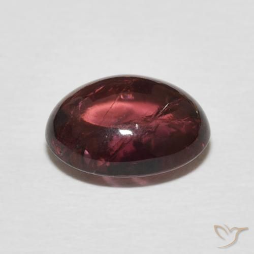 Turmalina Medium Dark-Red Natural 2.95ct, oval, Transparente