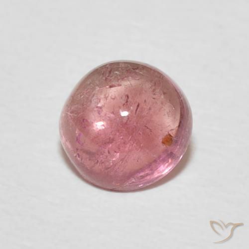Turmalina Rosa Intenso Natural 0.97ct, Redondo, Transparente