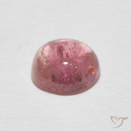 Turmalina Rosa Intenso Natural 0.97ct, Redondo, Transparente