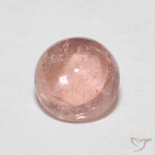 Turmalina Rosa Terroso Natural 1.84ct, Redondo, Transparente