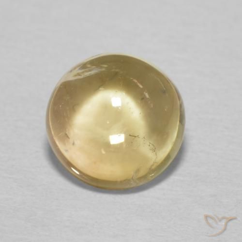 1.39ct Natural Dourado Turmalina, Redondo, Transparente