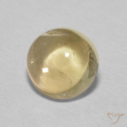 Turmalina Dourado Natural 1.39ct, Redondo, Transparente