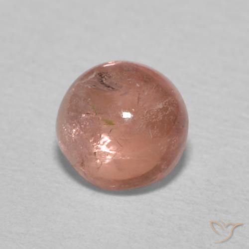 Turmalina Toranja Rosa Natural 0.66ct, Redondo, Transparente