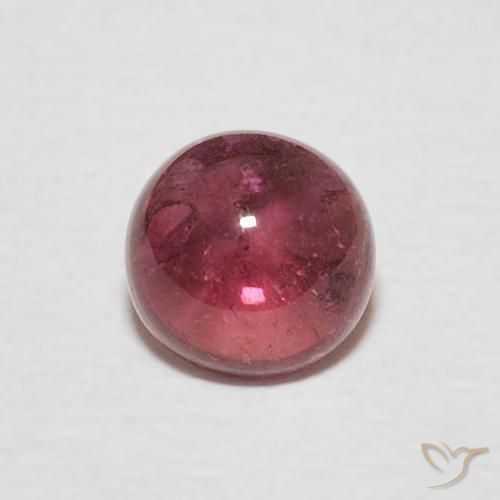 Turmalina Rosa Alaranjado Natural 0.73ct, Redondo, Transparente