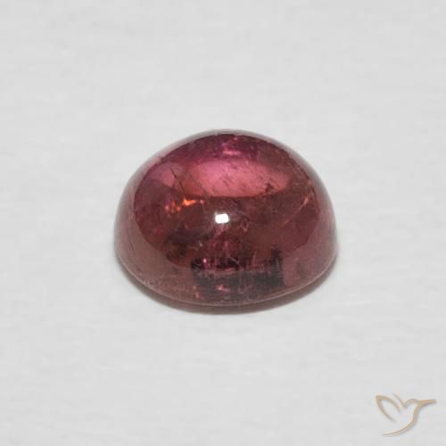 Turmalina Rosa Alaranjado Natural 0.73ct, Redondo, Transparente