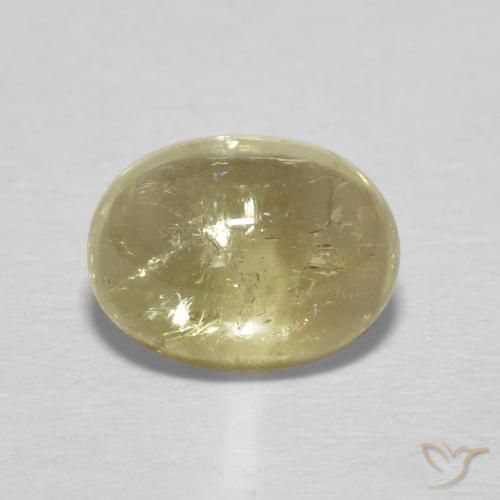 1.57ct Natural Amarelo claro Turmalina, oval, Transparente