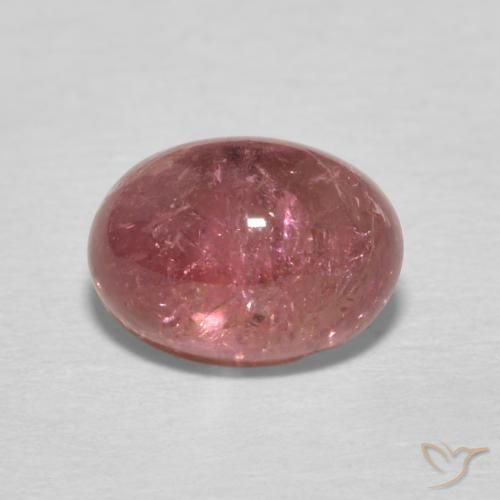 1.64ct Natural Vermelho cereja arroxeado Turmalina, oval, Transparente