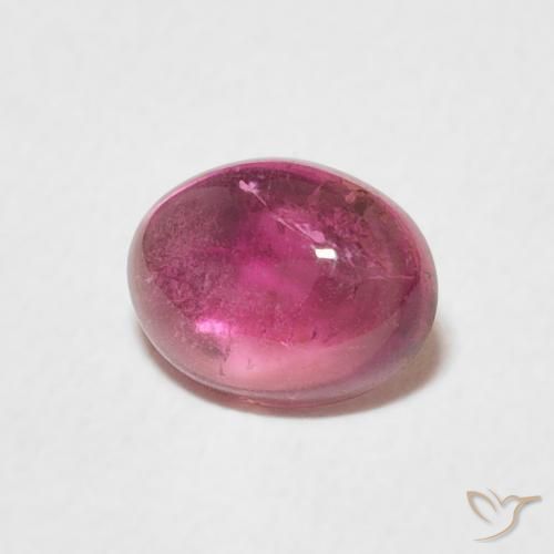 Turmalina Magenta Profundo Natural 0.75ct, oval, Transparente