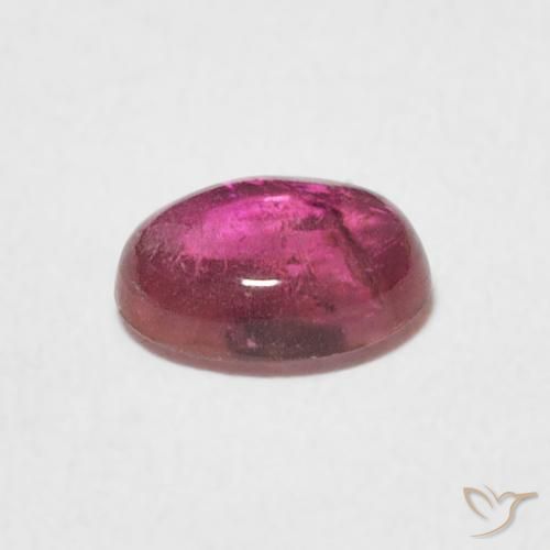 Turmalina Magenta Profundo Natural 0.75ct, oval, Transparente