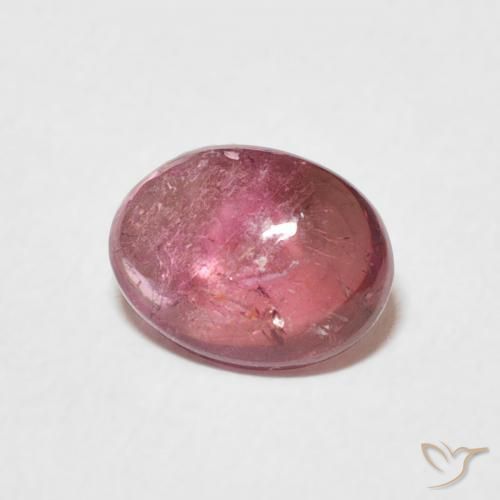 Turmalina Dark PInk Natural 1.40ct, oval, Transparente