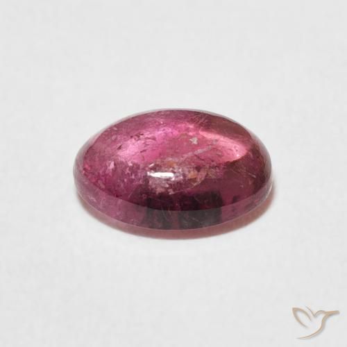 Turmalina Dark PInk Natural 1.40ct, oval, Transparente